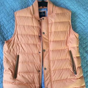Brooks Brothers orange down vest